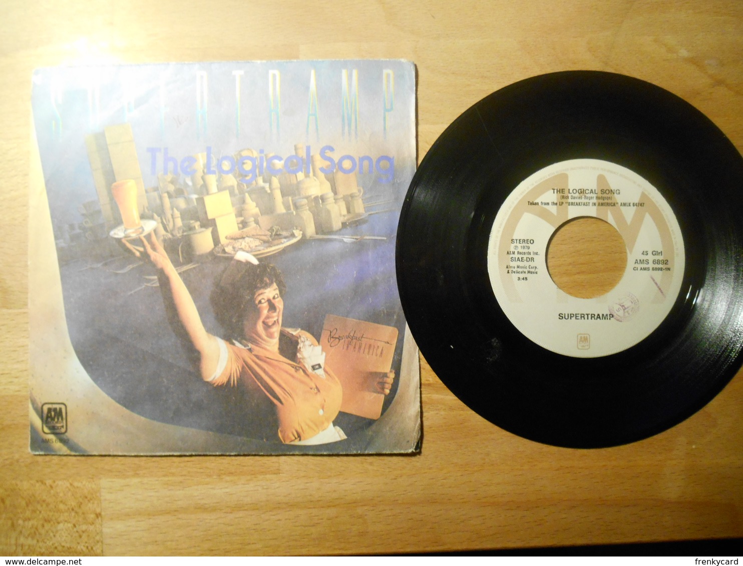 Supertramp - The Logical Song - 45 Giri - A&m 1979 Italia - 45 Toeren - Maxi-Single