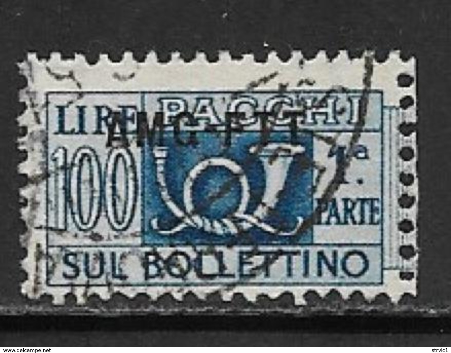 Trieste Zone A Scott # Q22 Part 1 Used Italy # Q72 Overprinted, 1950 - Postal And Consigned Parcels