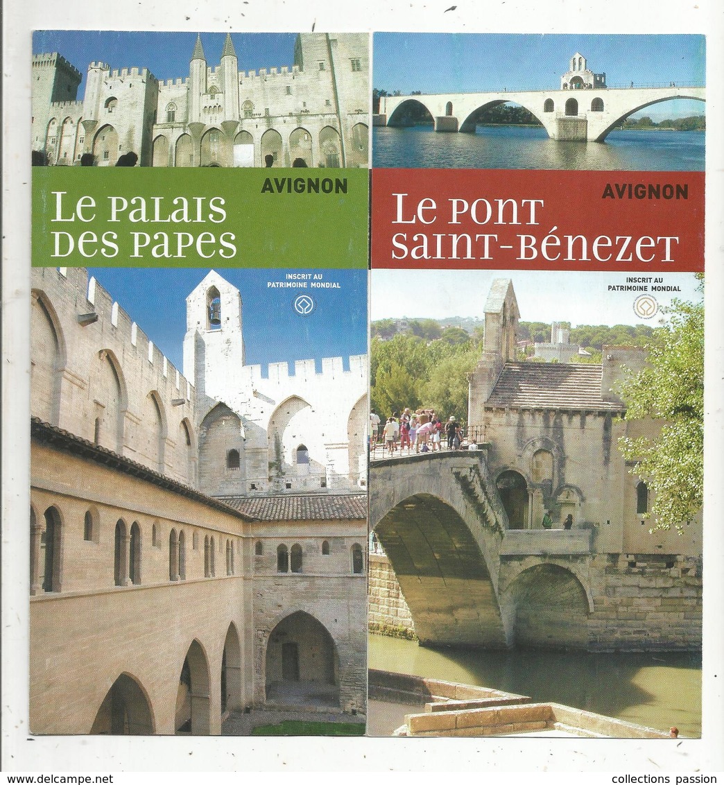 Dépliant Touristique , AVIGNON , Le Pont Saint BENEZET, Le Palais Des Papes , 10 Pages, 3 Scans , Frais Fr 1.45e - Dépliants Touristiques