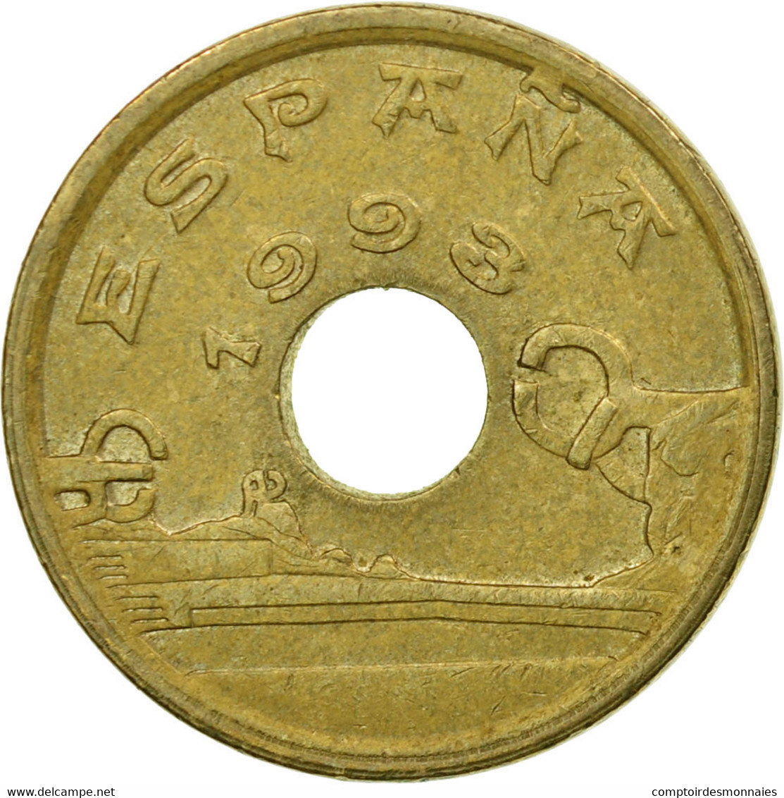 Monnaie, Espagne, Juan Carlos I, 25 Pesetas, 1993, Madrid, TTB, Aluminum-Bronze - 25 Pesetas