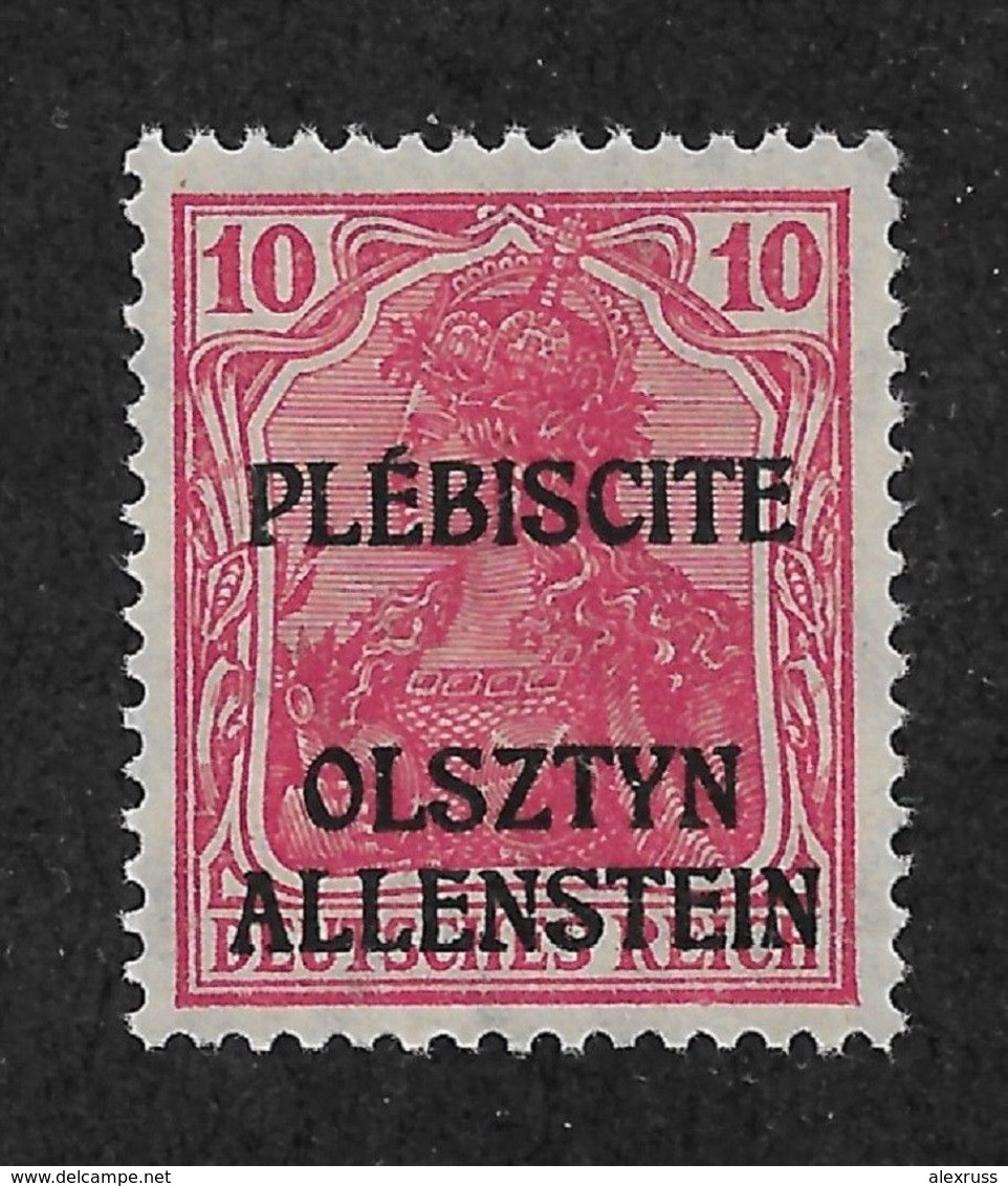 Germany Allenstein 1920, 10pf ,Scott # 2, VF MNH**OG ,STOCK IMAGE !!! - Other & Unclassified
