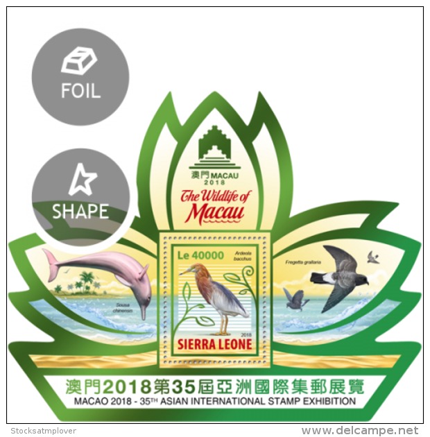 SIERRA LEONE 2018 Wildlife Of Macau - Sierra Leone (1961-...)