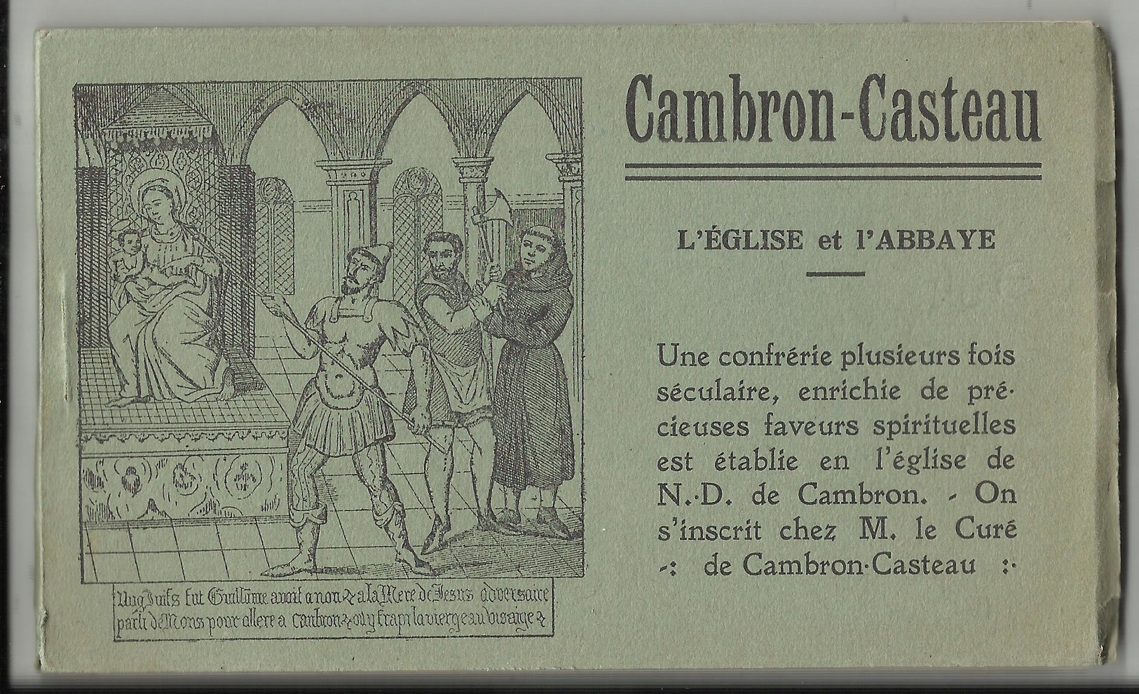 CAMBRON-CASTEAU - Carnet De 10 Cartes Postales L'Eglise Et L'Abbaye - Brugelette