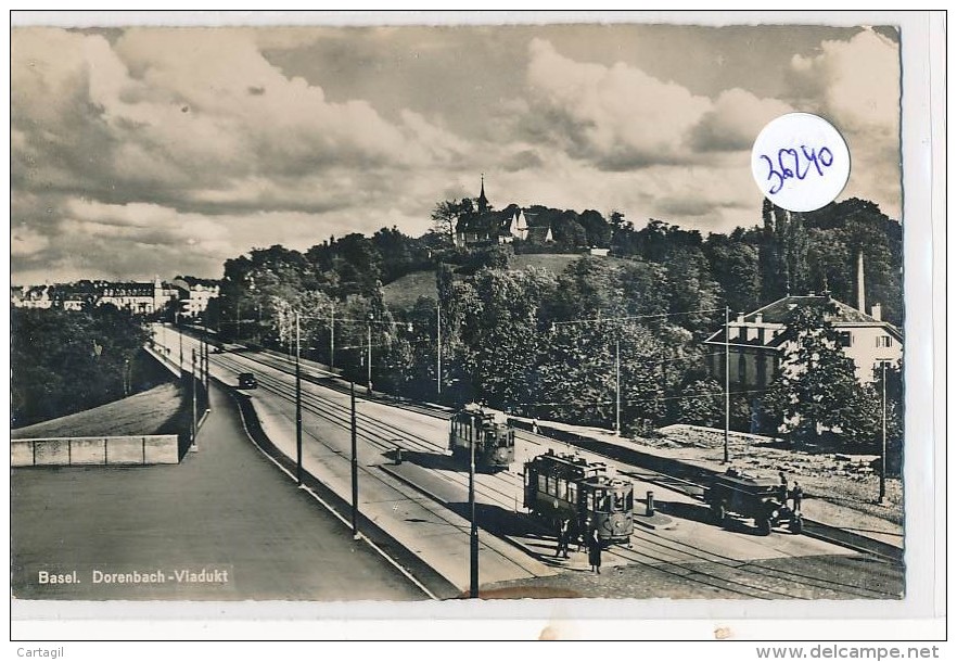 CPA-36240- Suisse  -Basel (vers 1960 Avec Belle Animation) -Dorenbach -Viadukt - Basel