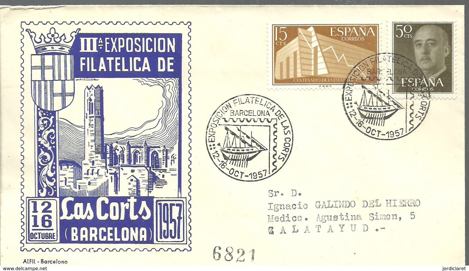 MATASELLOS 1959   BARCELONA - Cartas & Documentos