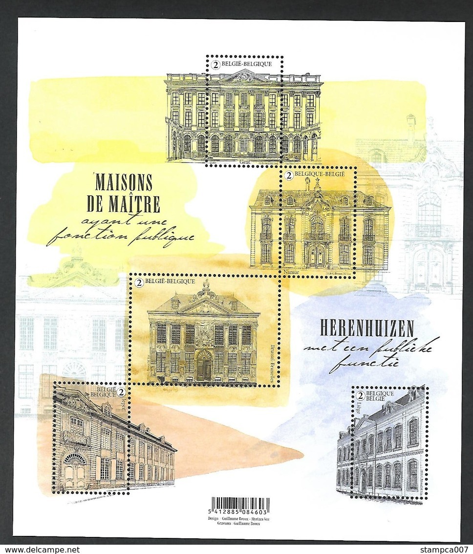 2018 Herenhuizen Maisons De Maître Gent BXL Namur Ieper Liege MNH !! - Unused Stamps