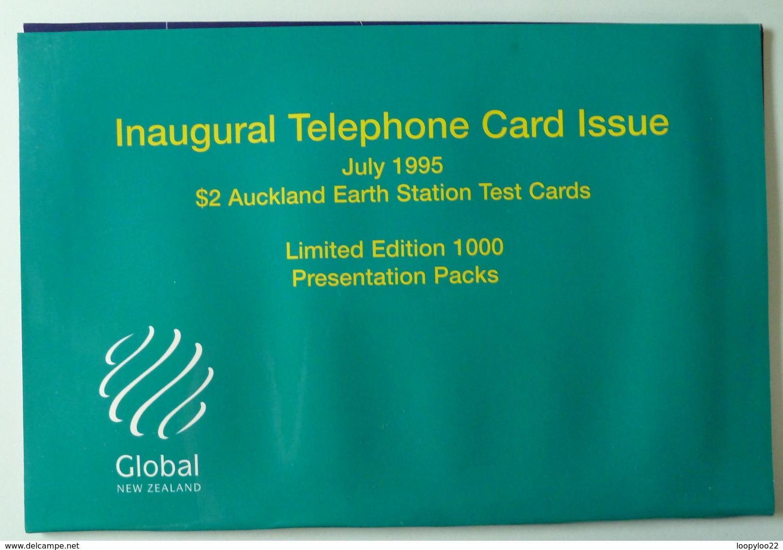 New Zealand - Global - $2 Auckland Earth Station Test Cards - 1995 - Set Of 4 - 1000ex - Folder - Mint - New Zealand