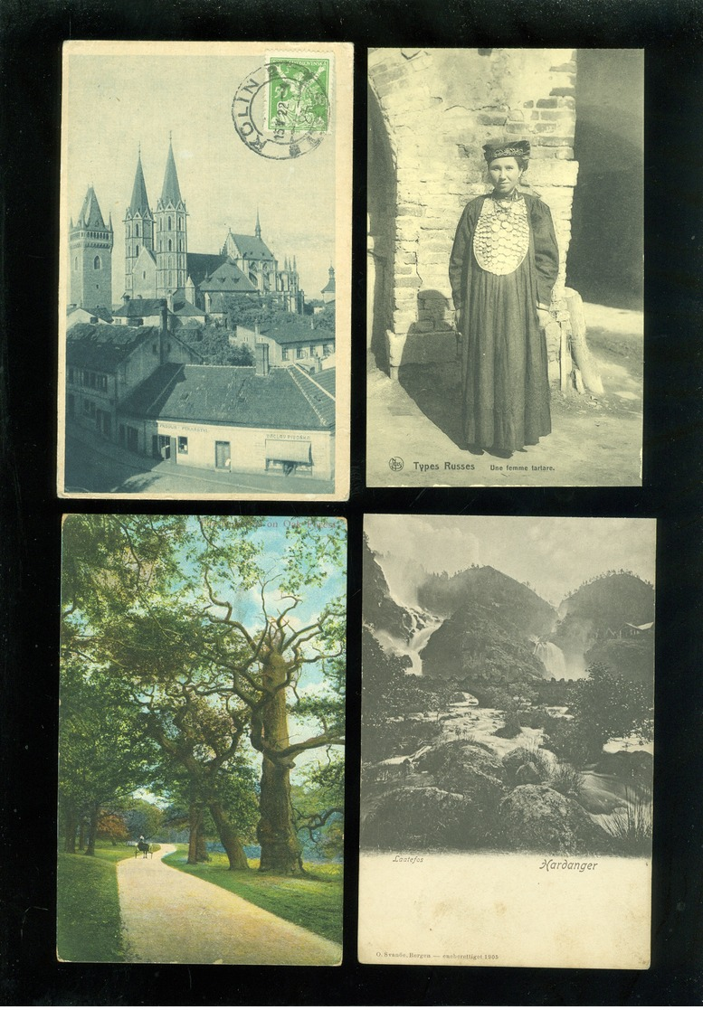 Beau lot de 60 cartes postales du monde        Mooi lot van 60 postkaarten van de wereld - 60 scans