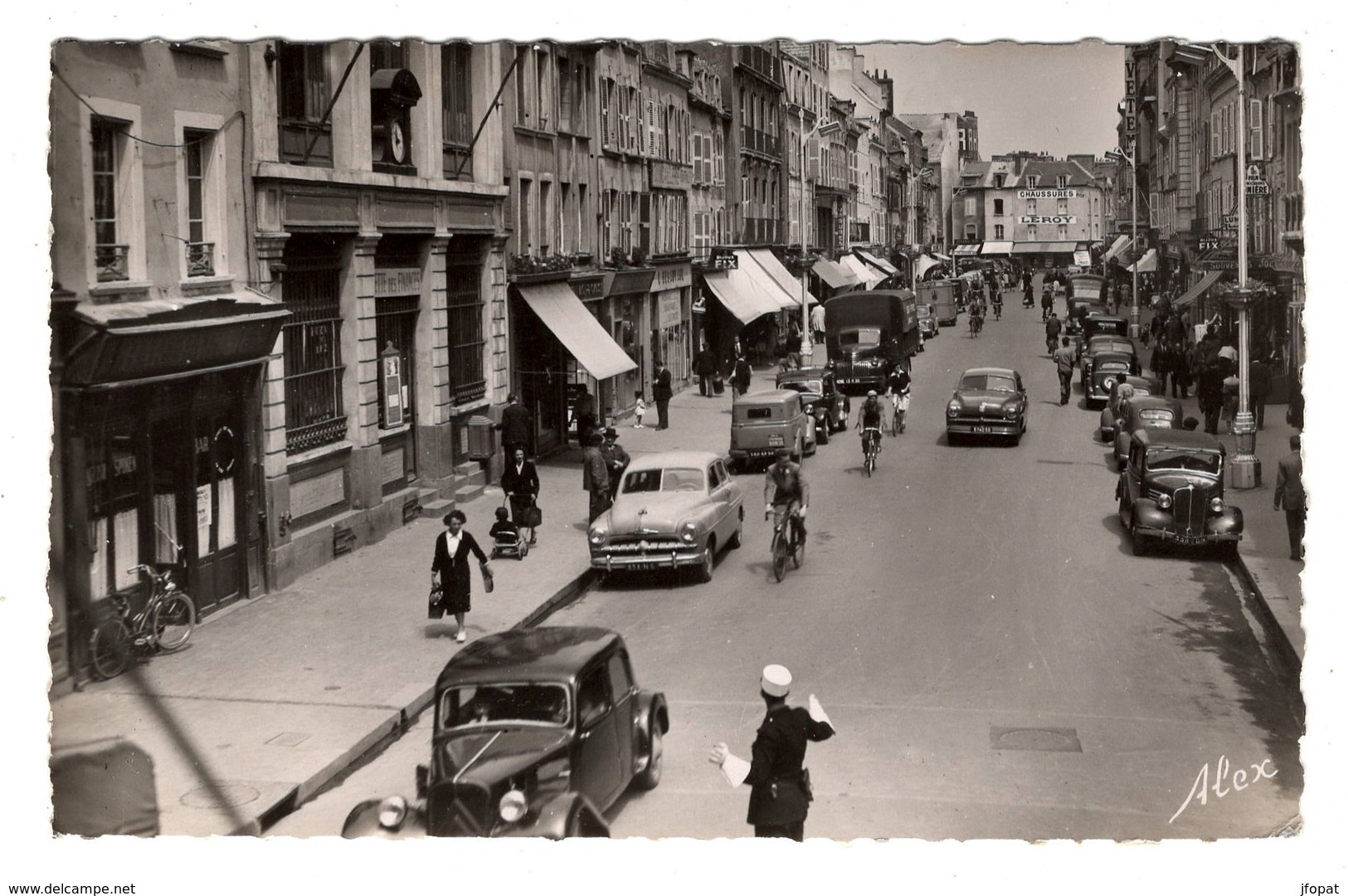 50 MANCHE - CHERBOURG La Rue Albert Mahieu - Cherbourg