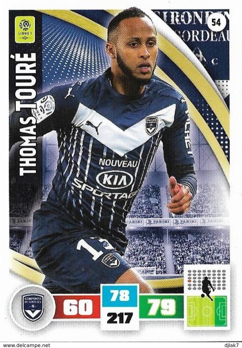 CARTE PANINI ADRENALYN XL LIGUE 1 SAISON 2016-17  GIRONDINS DE BORDEAUX THOMAS TOURE - Trading Cards