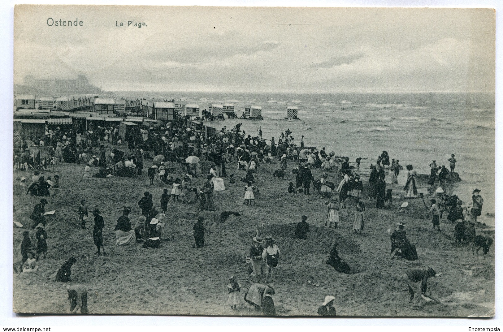 CPA - Carte Postale - Belgique - Ostende - La Plage - 1907  (SV6071) - Oostende