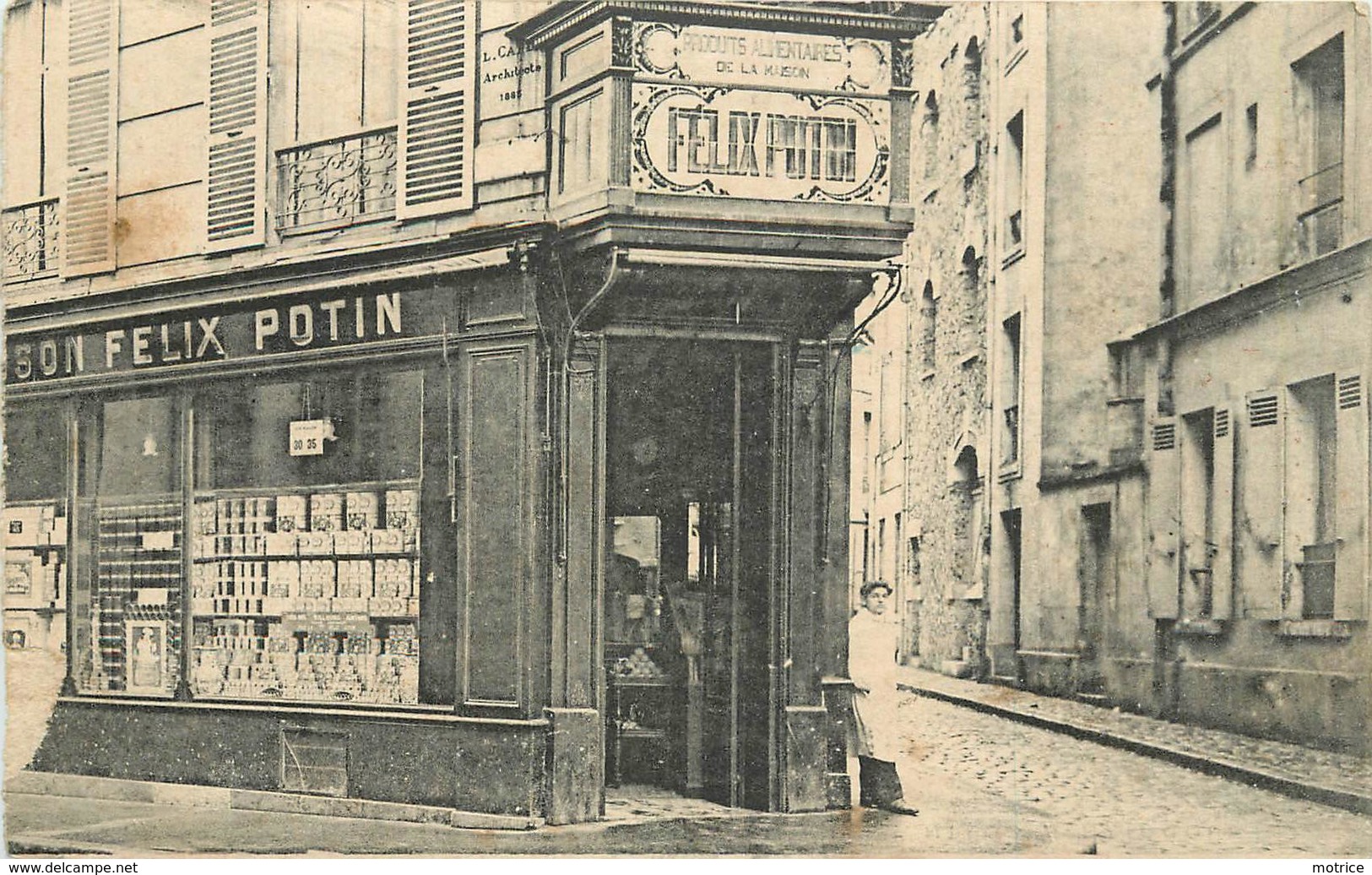 MAGASIN FELIX POTIN - A. COLLIN, 2 Rue De Pontoise à SAINT GERMAIN EN LAYE,dos Carte Publicitaire. - St. Germain En Laye