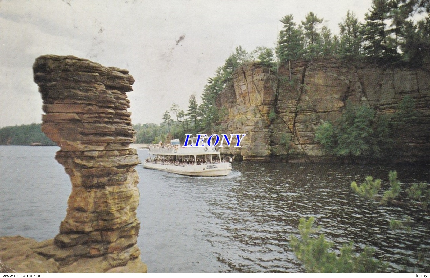 CPSM 9X14   Des ETATS UNIS -  CHIMNEY ROCK - WISCONSIN - BATEAU - Autres & Non Classés