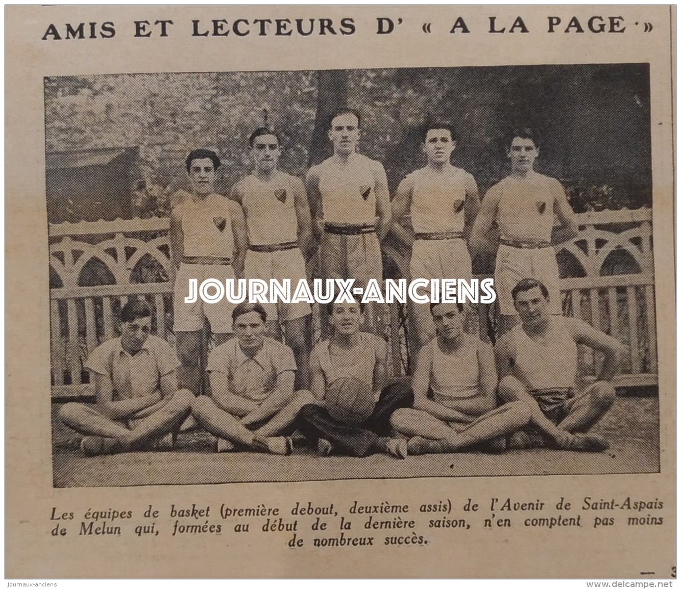 1934 AIR FRANCE - TENNIS FRANCE AUSTRALIE - CYCLISME CHAMPIONNAT DE FRANCE - SAINT ASPAIS DE MELUN - 24 H DU MANS - 1900 - 1949