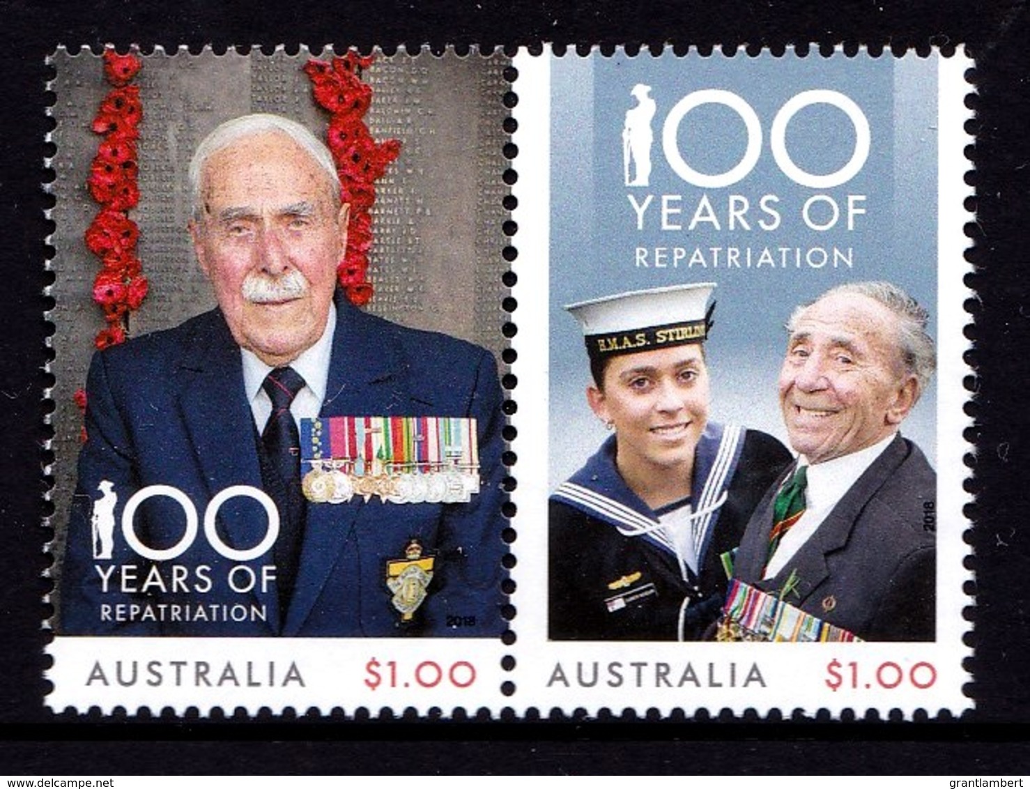 Australia 2018 Repatriation - 100 Years Set Of 2 MNH - Mint Stamps