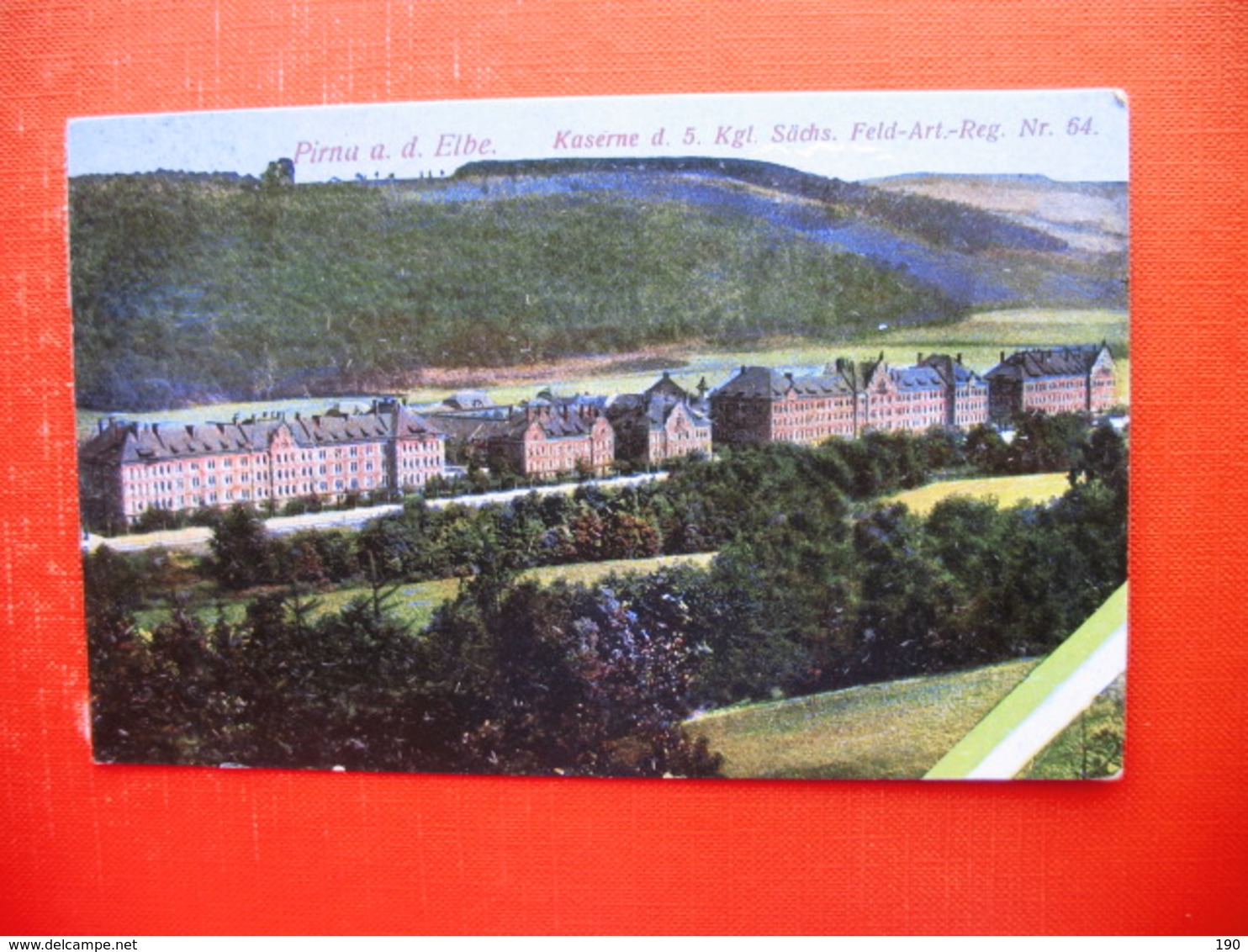 Pirna A.d.Elbe.Kaserne D 5.Kgl.Sachs.Feld-Art.-Reg.Nr.64. - Pirna