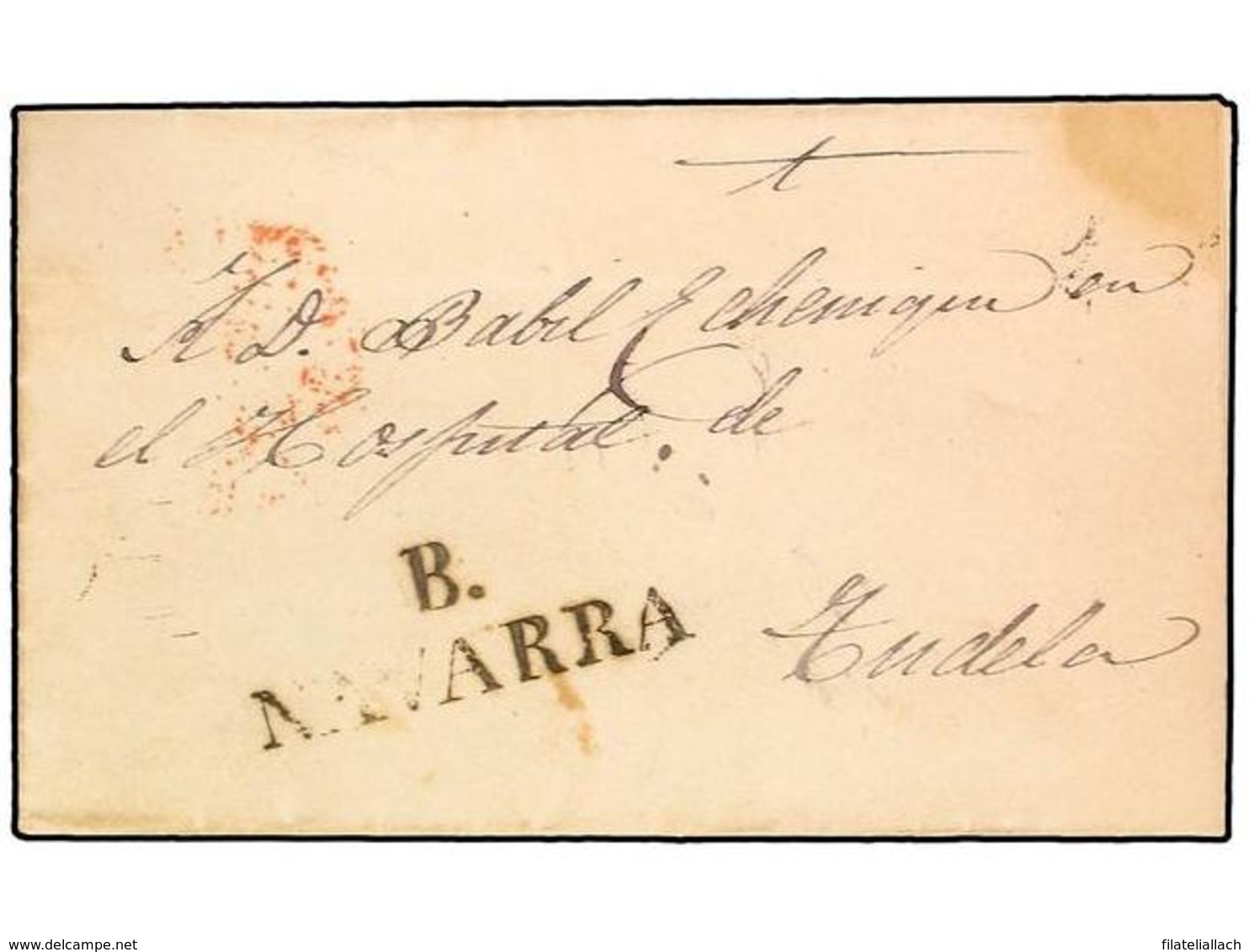 SPAIN: PREPHILATELIC MARKS  DP06 NAVARRA - ...-1850 Préphilatélie