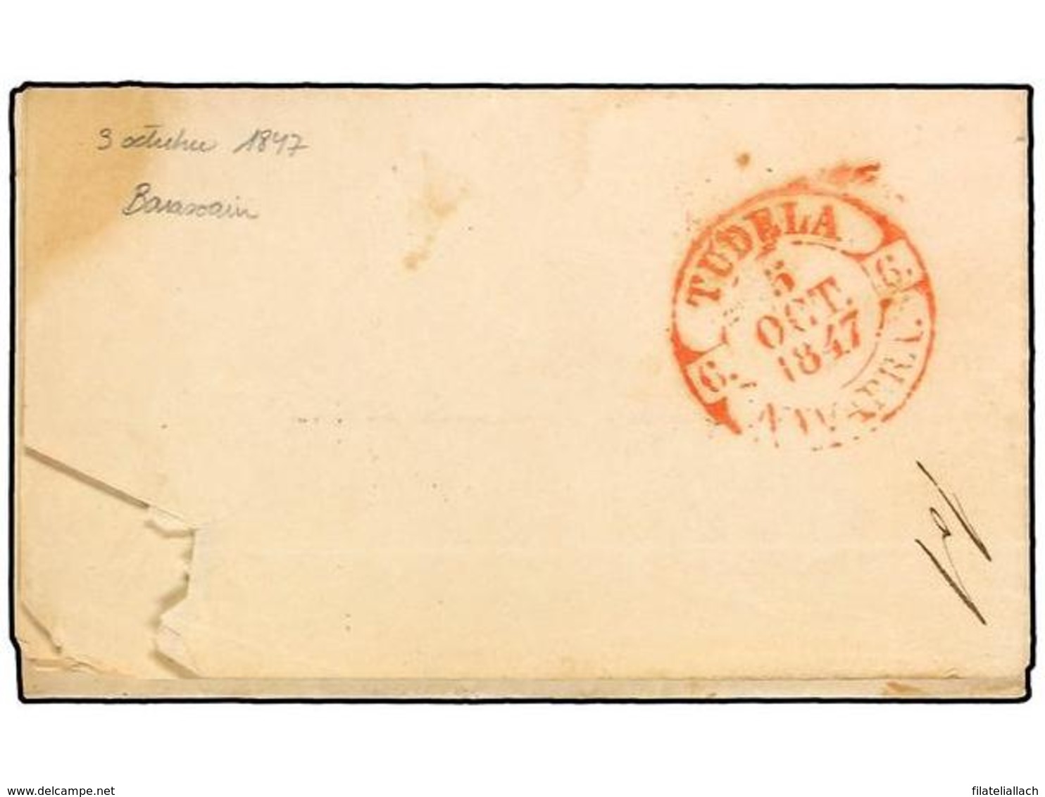 SPAIN: PREPHILATELIC MARKS  DP06 NAVARRA - ...-1850 Voorfilatelie