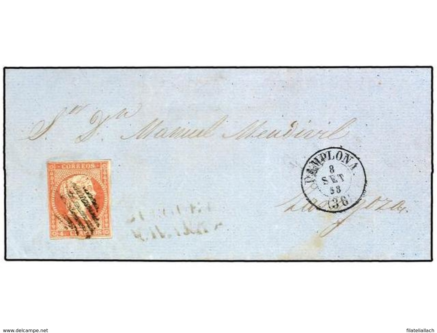 SPAIN: PREPHILATELIC MARKS  DP06 NAVARRA - ...-1850 Prefilatelia