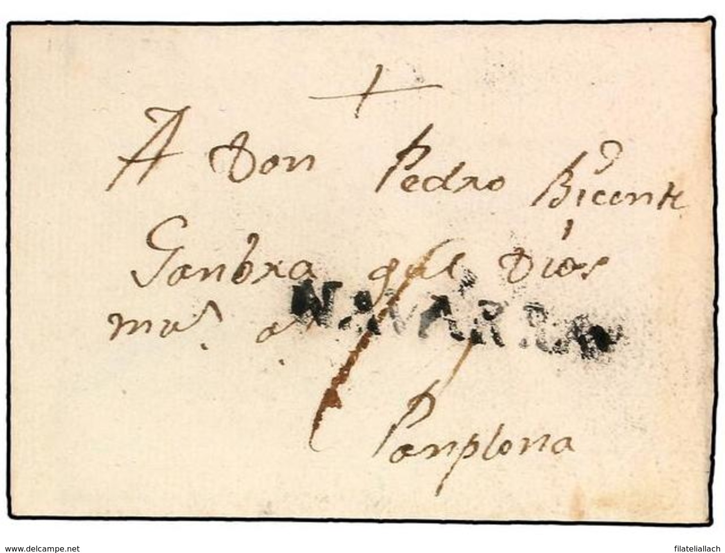 SPAIN: PREPHILATELIC MARKS  DP06 NAVARRA - ...-1850 Prefilatelia