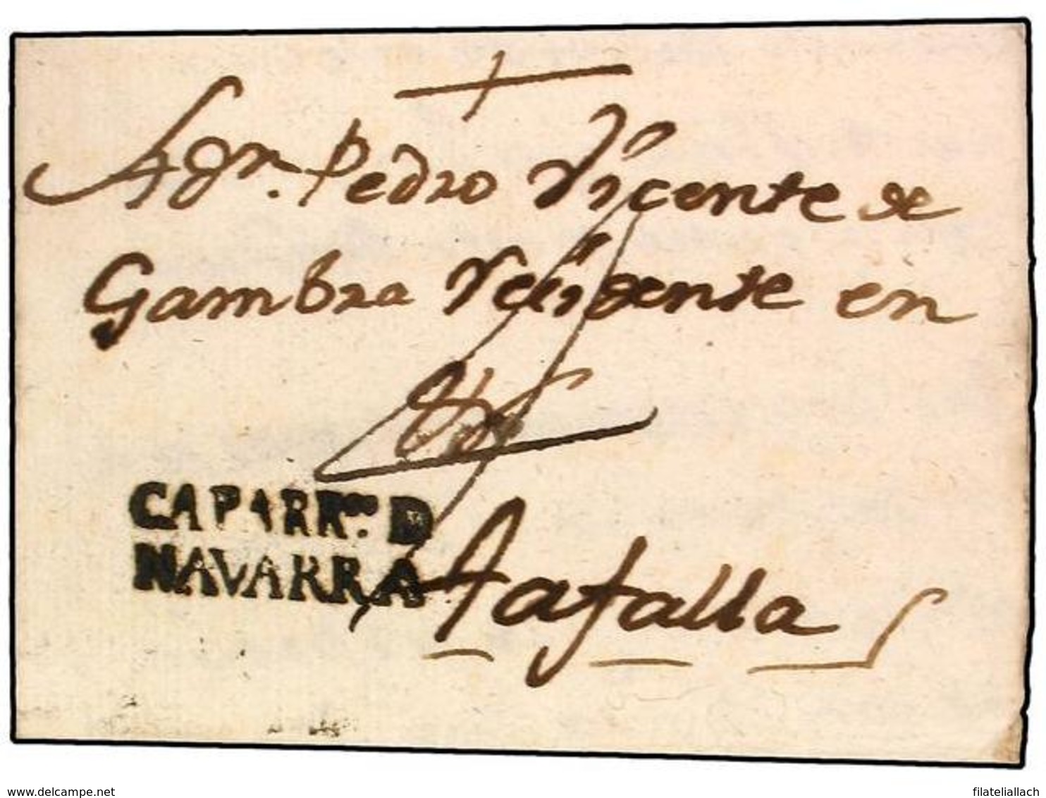 SPAIN: PREPHILATELIC MARKS  DP06 NAVARRA - ...-1850 Prefilatelia