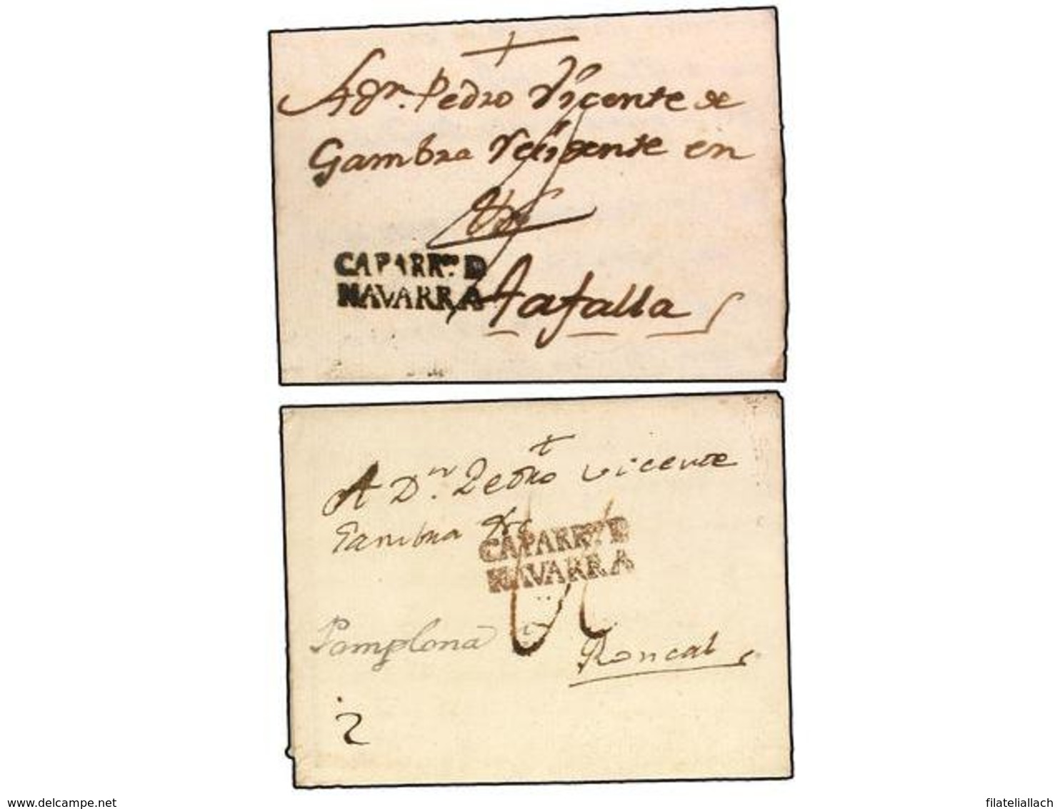 SPAIN: PREPHILATELIC MARKS  DP06 NAVARRA - ...-1850 Prefilatelia