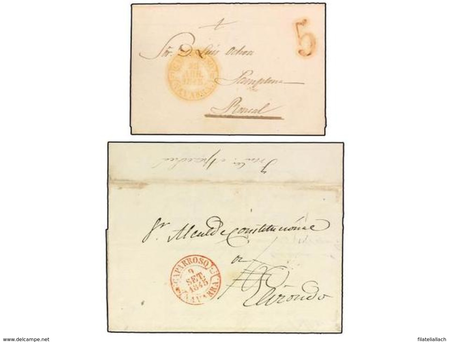 SPAIN: PREPHILATELIC MARKS  DP06 NAVARRA - ...-1850 Prefilatelia