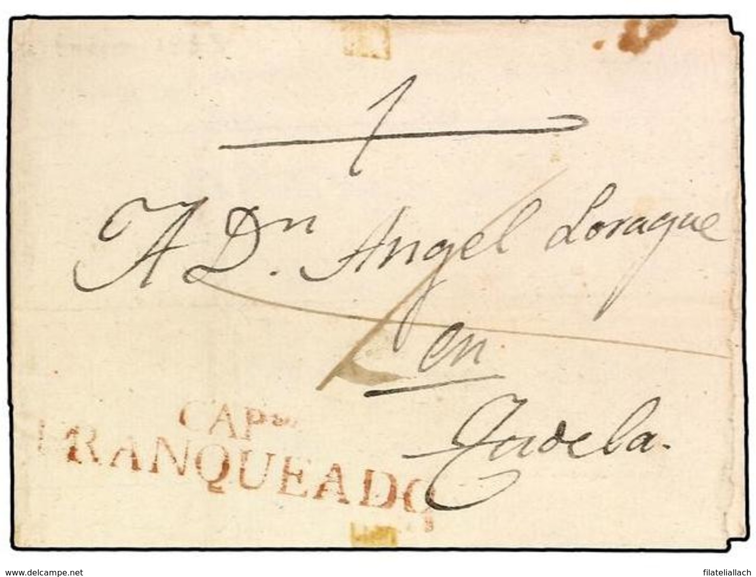 SPAIN: PREPHILATELIC MARKS  DP06 NAVARRA - ...-1850 Prefilatelia