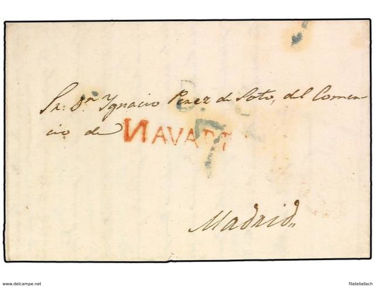 SPAIN: PREPHILATELIC MARKS  DP06 NAVARRA - ...-1850 Prefilatelia