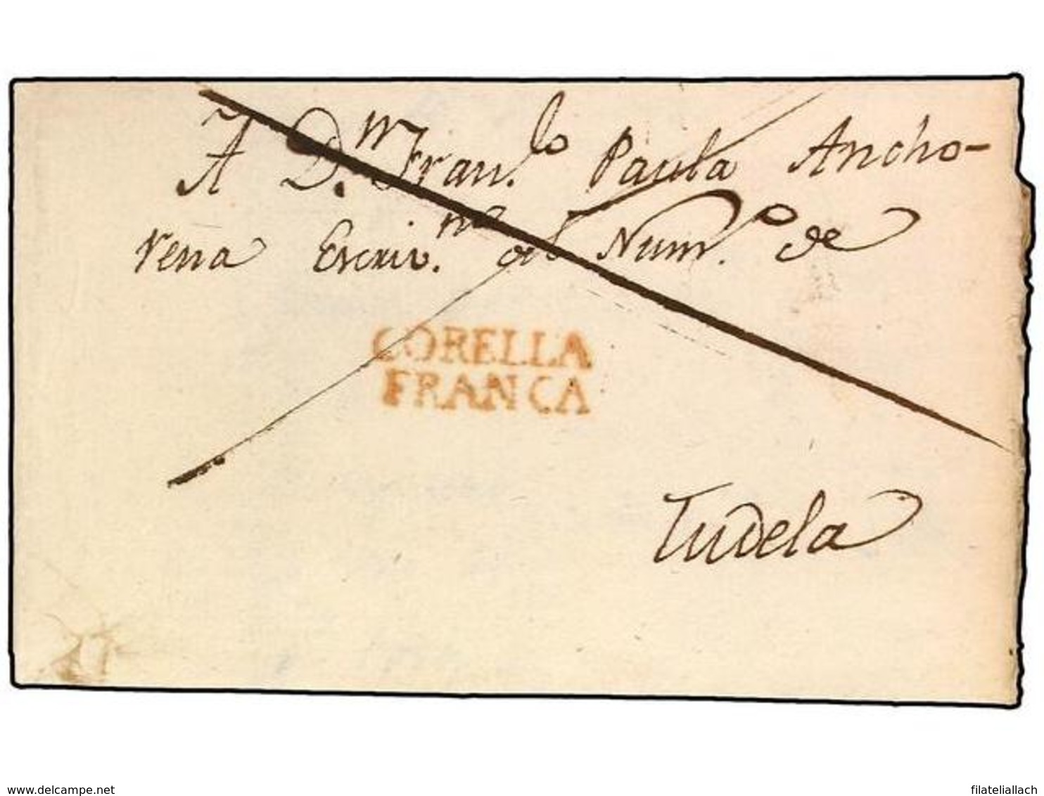 SPAIN: PREPHILATELIC MARKS  DP06 NAVARRA - ...-1850 Prefilatelia