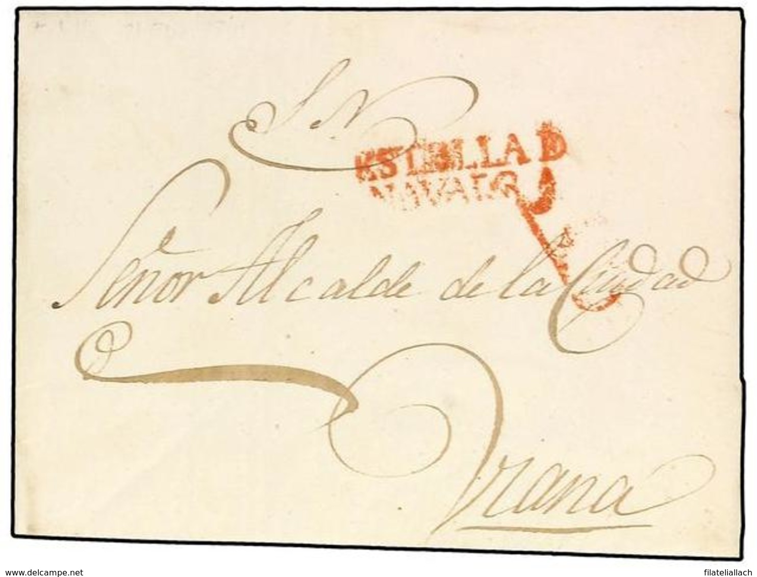 SPAIN: PREPHILATELIC MARKS  DP06 NAVARRA - ...-1850 Prephilately