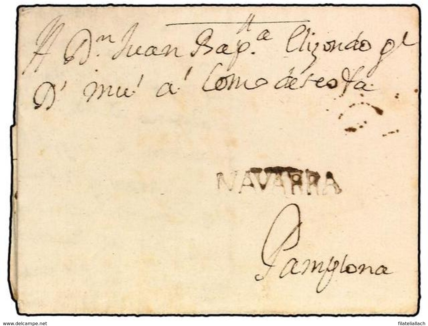 SPAIN: PREPHILATELIC MARKS  DP06 NAVARRA - ...-1850 Prefilatelia