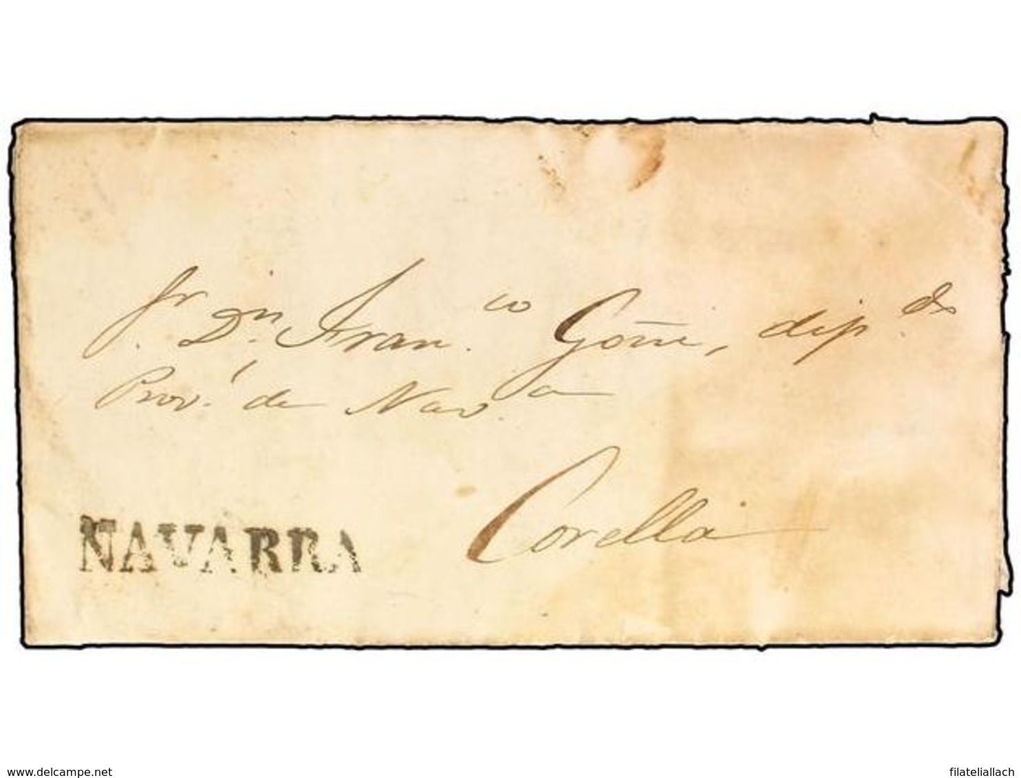 SPAIN: PREPHILATELIC MARKS  DP06 NAVARRA - ...-1850 Prefilatelia