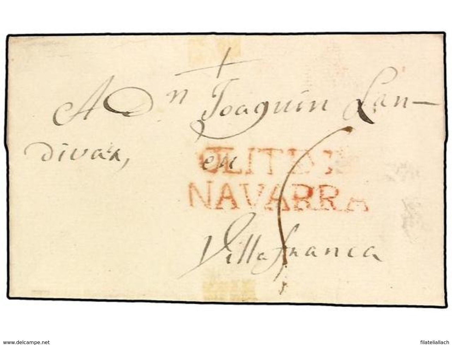 SPAIN: PREPHILATELIC MARKS  DP06 NAVARRA - ...-1850 Prefilatelia