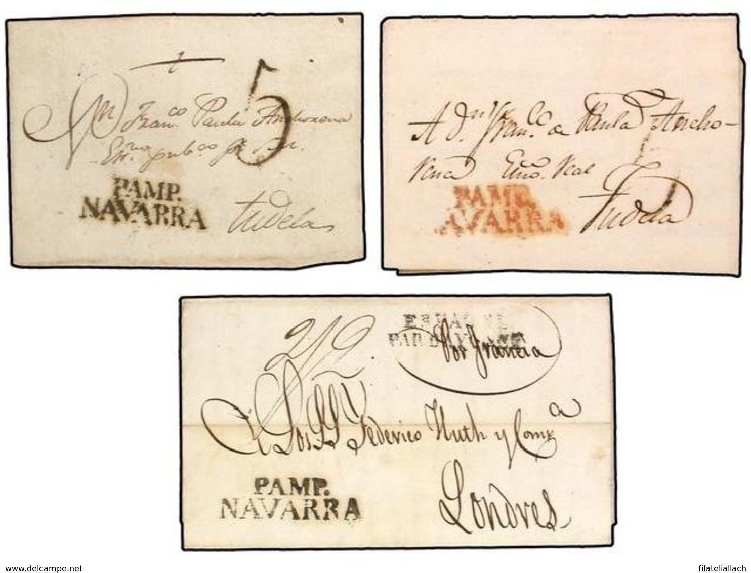 SPAIN: PREPHILATELIC MARKS  DP06 NAVARRA - ...-1850 Prefilatelia