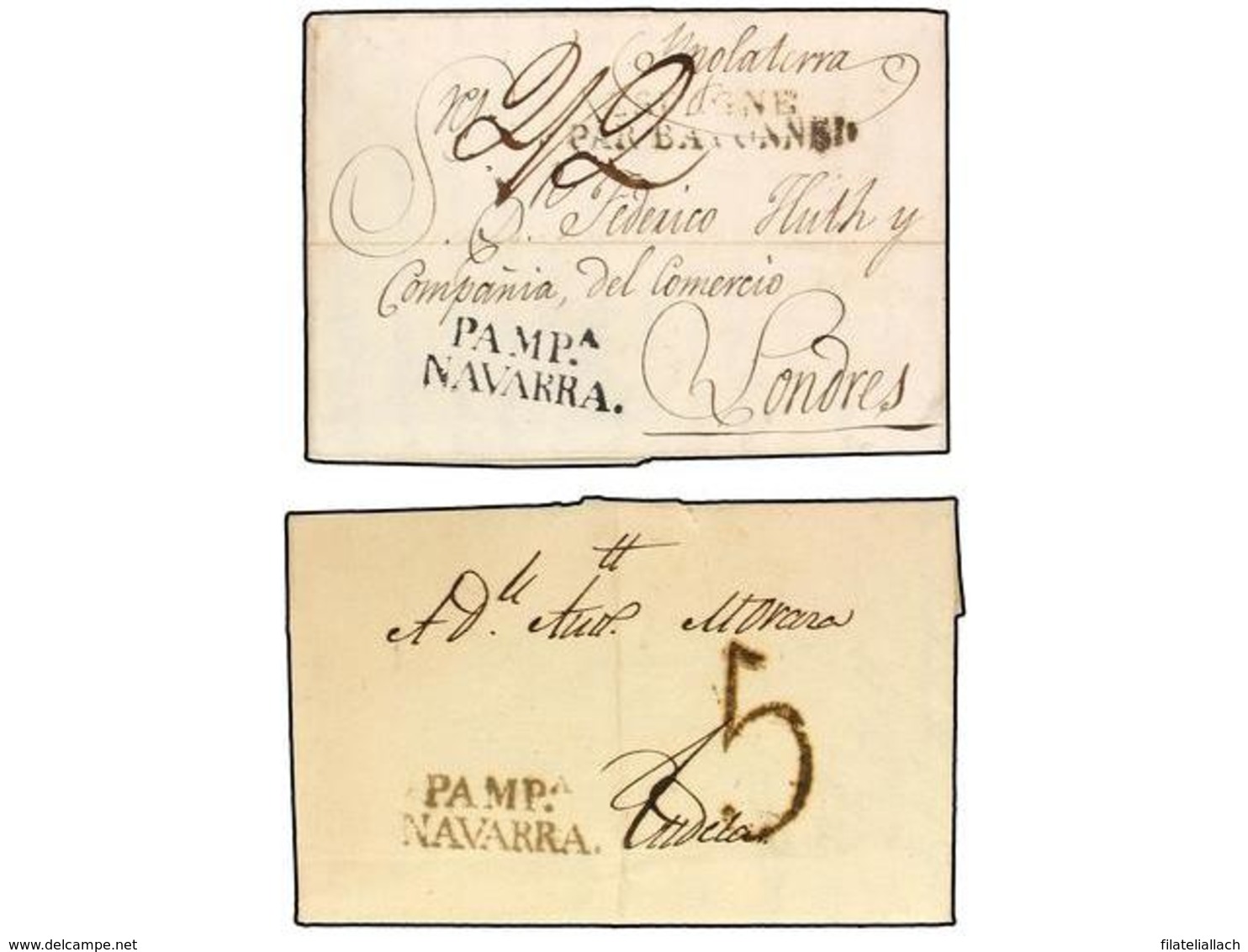 SPAIN: PREPHILATELIC MARKS  DP06 NAVARRA - ...-1850 Prefilatelia