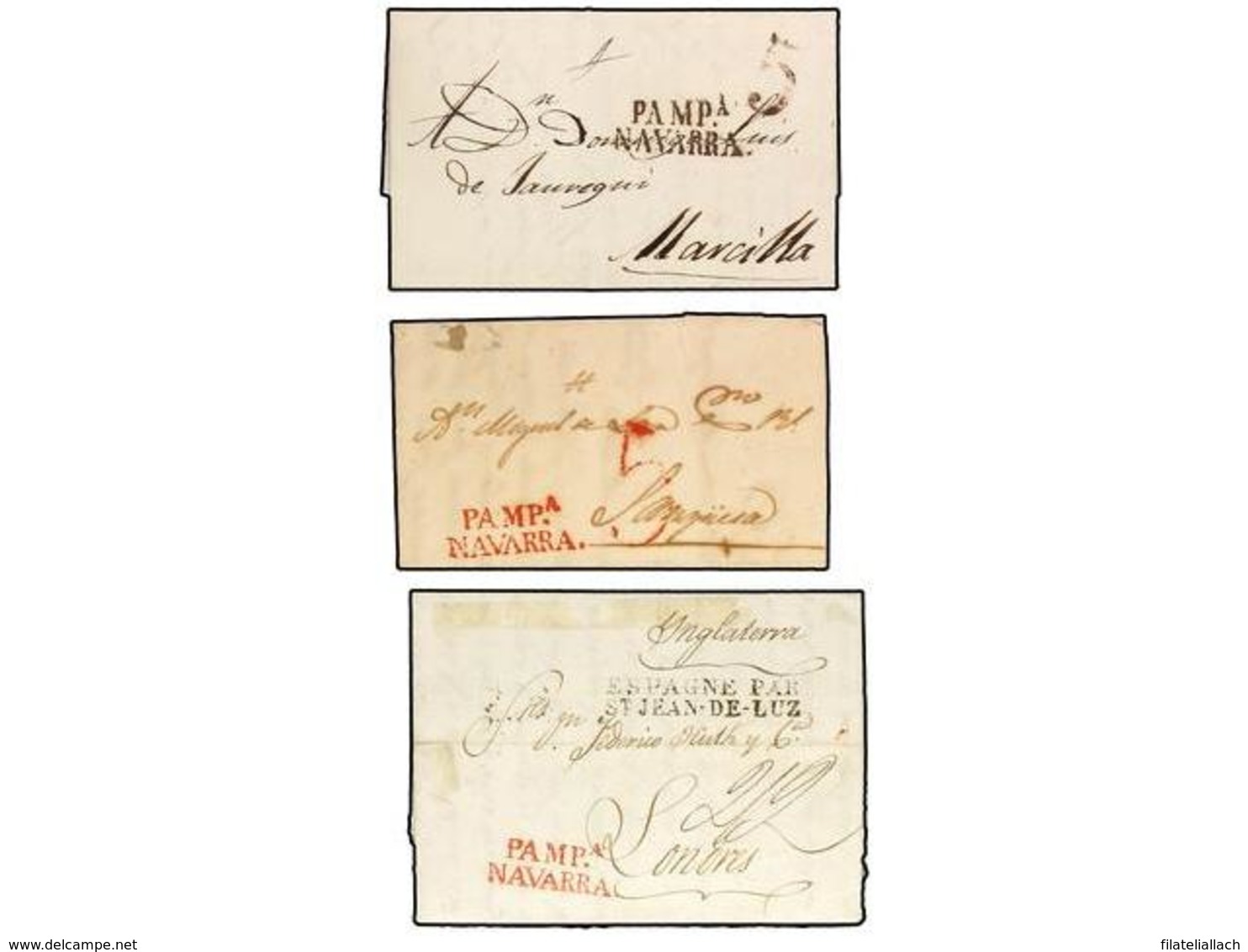 SPAIN: PREPHILATELIC MARKS  DP06 NAVARRA - ...-1850 Prefilatelia