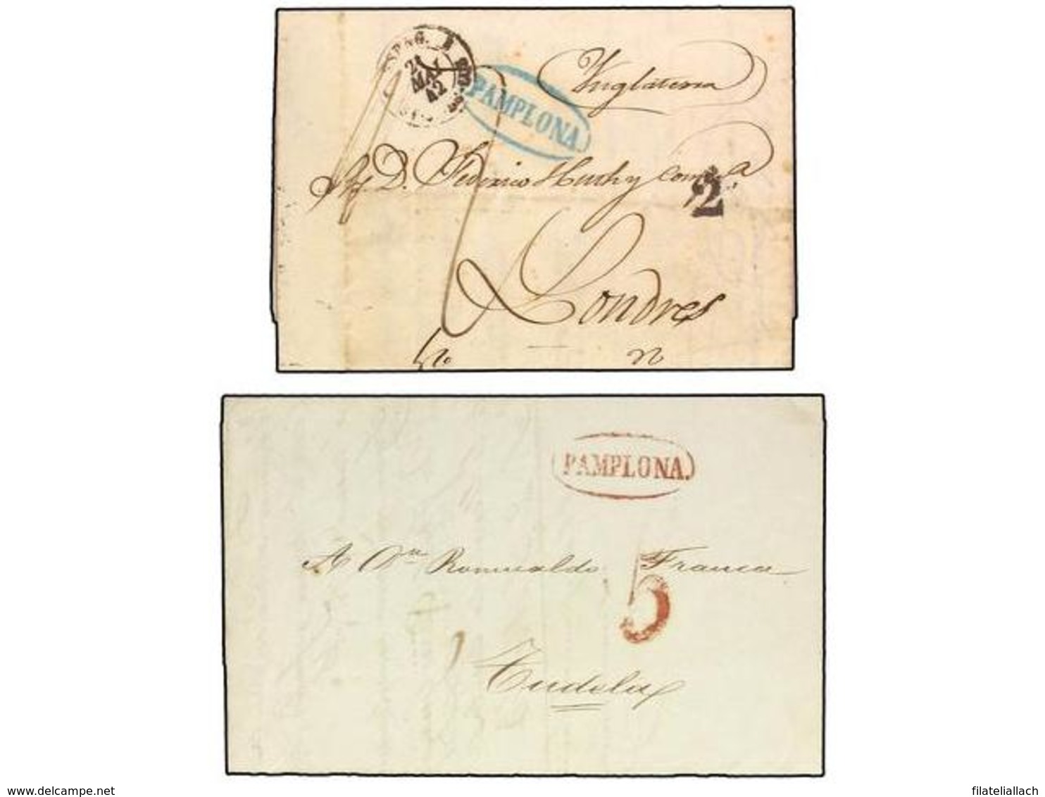 SPAIN: PREPHILATELIC MARKS  DP06 NAVARRA - ...-1850 Prefilatelia