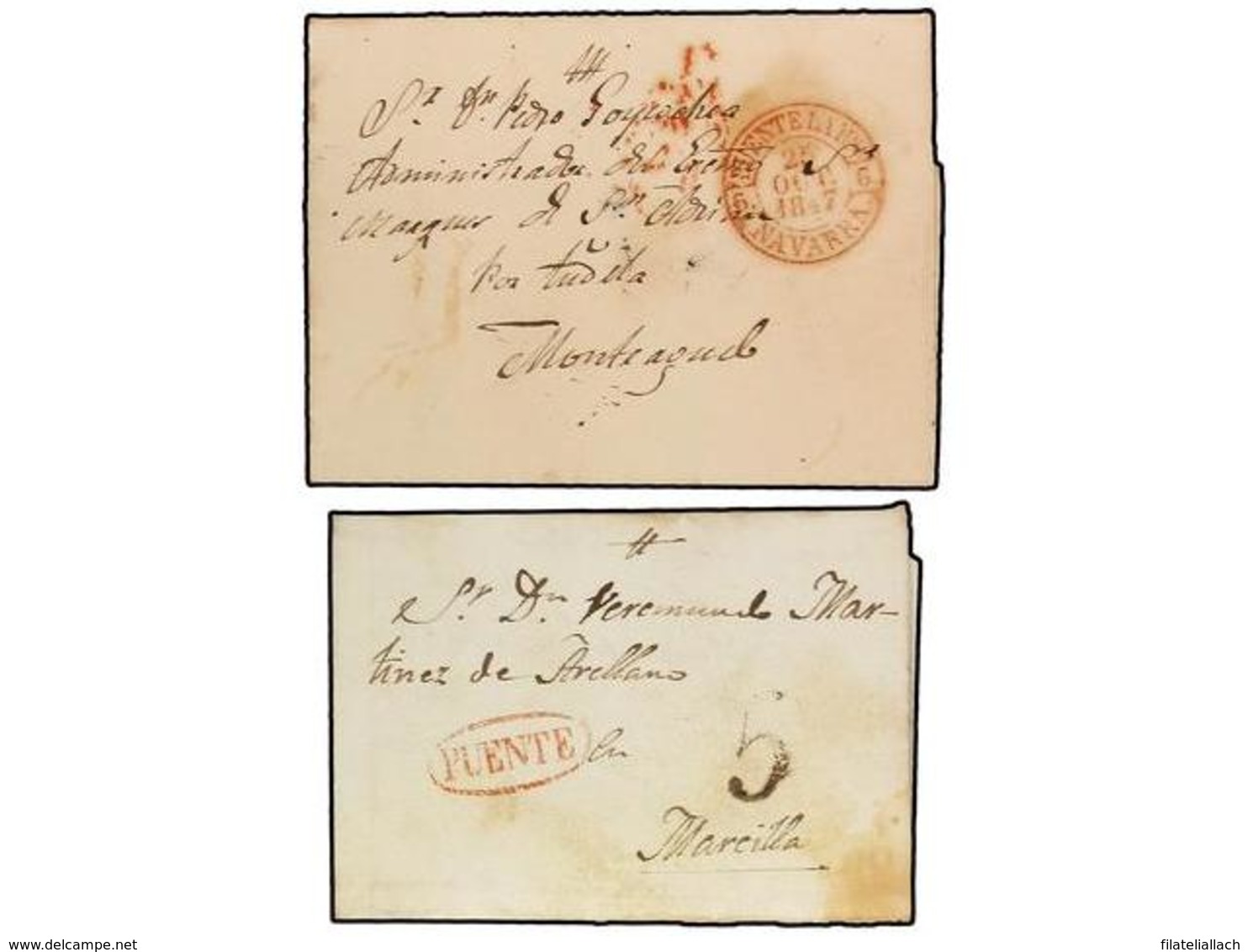 SPAIN: PREPHILATELIC MARKS  DP06 NAVARRA - ...-1850 Prefilatelia