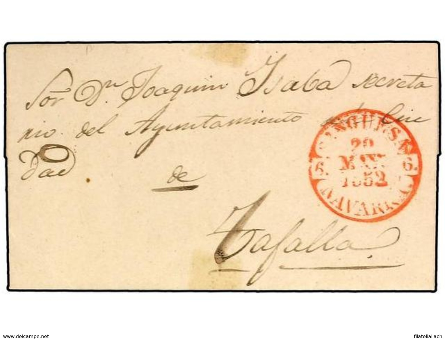 SPAIN: PREPHILATELIC MARKS  DP06 NAVARRA - ...-1850 Prefilatelia