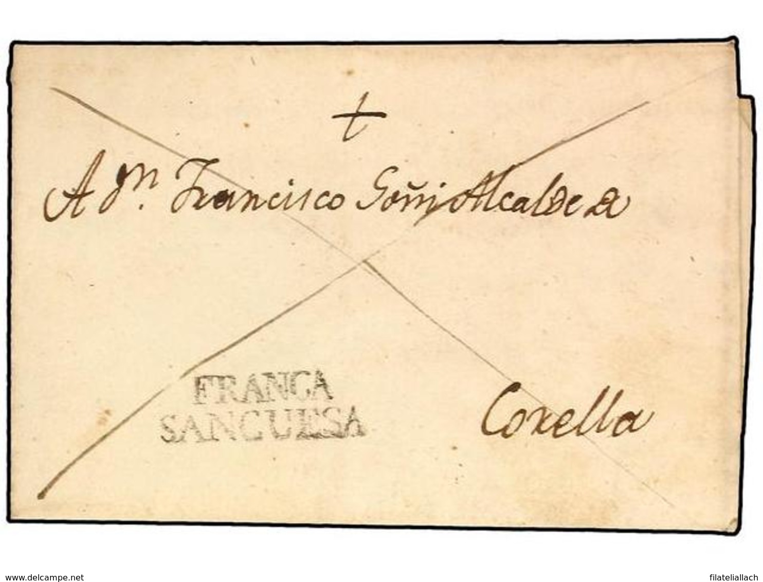 SPAIN: PREPHILATELIC MARKS  DP06 NAVARRA - ...-1850 Prefilatelia