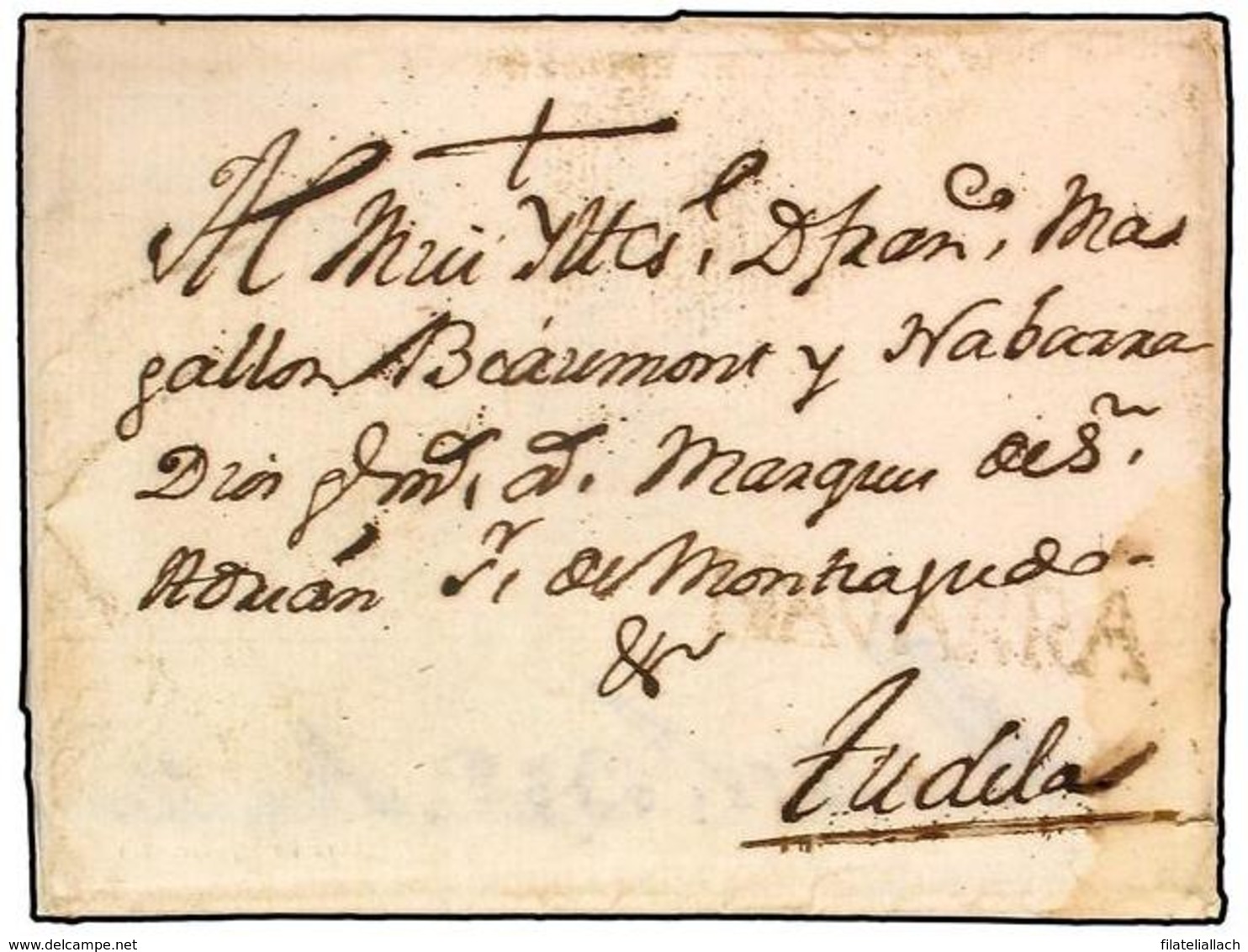 SPAIN: PREPHILATELIC MARKS  DP06 NAVARRA - ...-1850 Prefilatelia