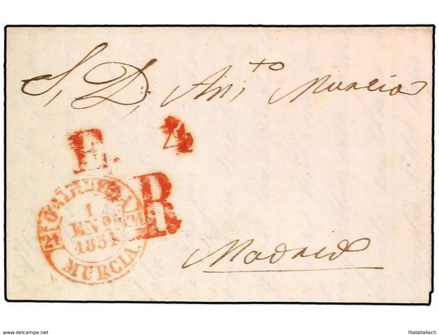 SPAIN: ISABEL II. 1850. 6 CUARTOS BLACK - Other & Unclassified