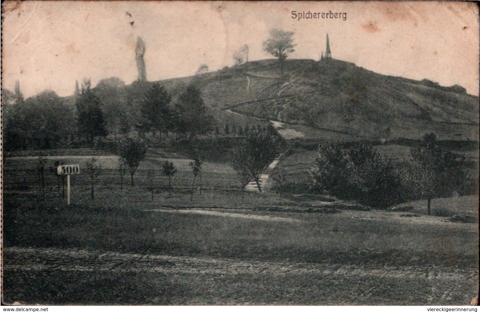 ! Alte Ansichtskarte Spichererberg, Spichern, Grevenmacher, Luxemburg, Luxembourg, 1913 - Sonstige & Ohne Zuordnung