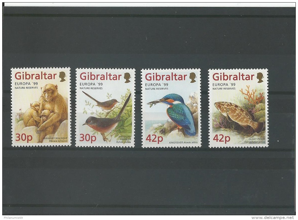 GIBRALTAR 1999 - YT N° 853/856 NEUF SANS CHARNIERE ** (MNH) GOMME D'ORIGINE LUXE - Gibraltar