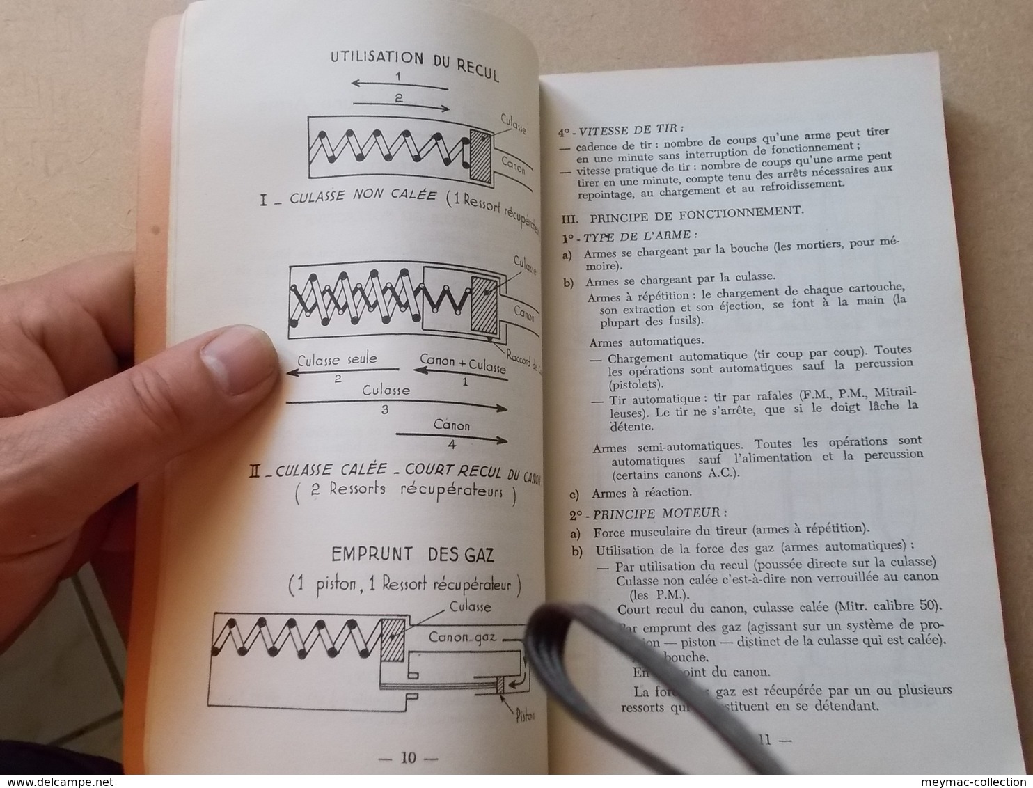 MILITARIA 1965 ECOLE APPLICATION DU GENIE NOTICE ARMEMENT mac 50 mat 49 mas 36 l. roquette FM grenades