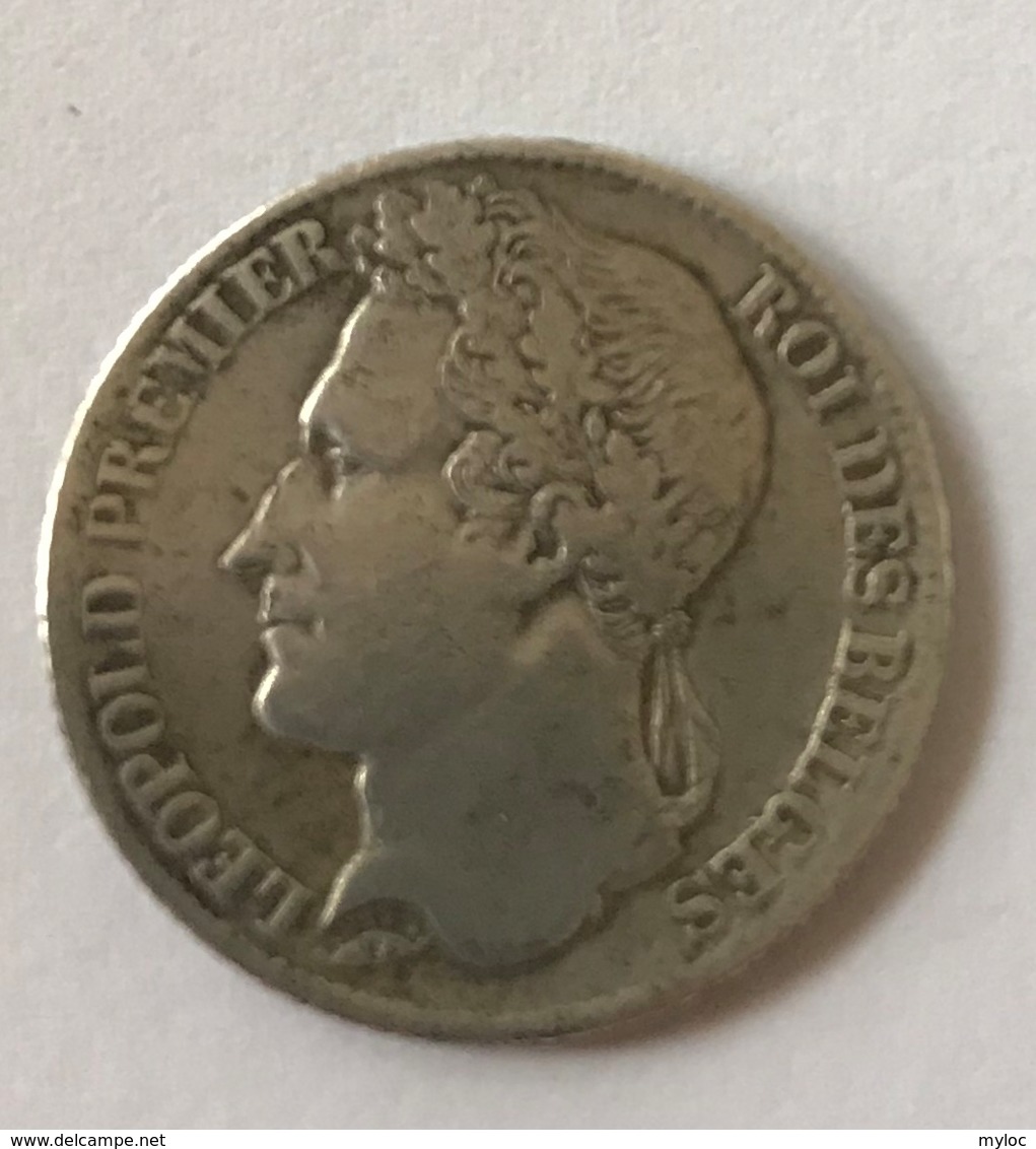 Pièce De Monnaie. Leopold I - Tête Laurée. 1 Franc. 1844. Diam. 23 Mm - 1 Franc
