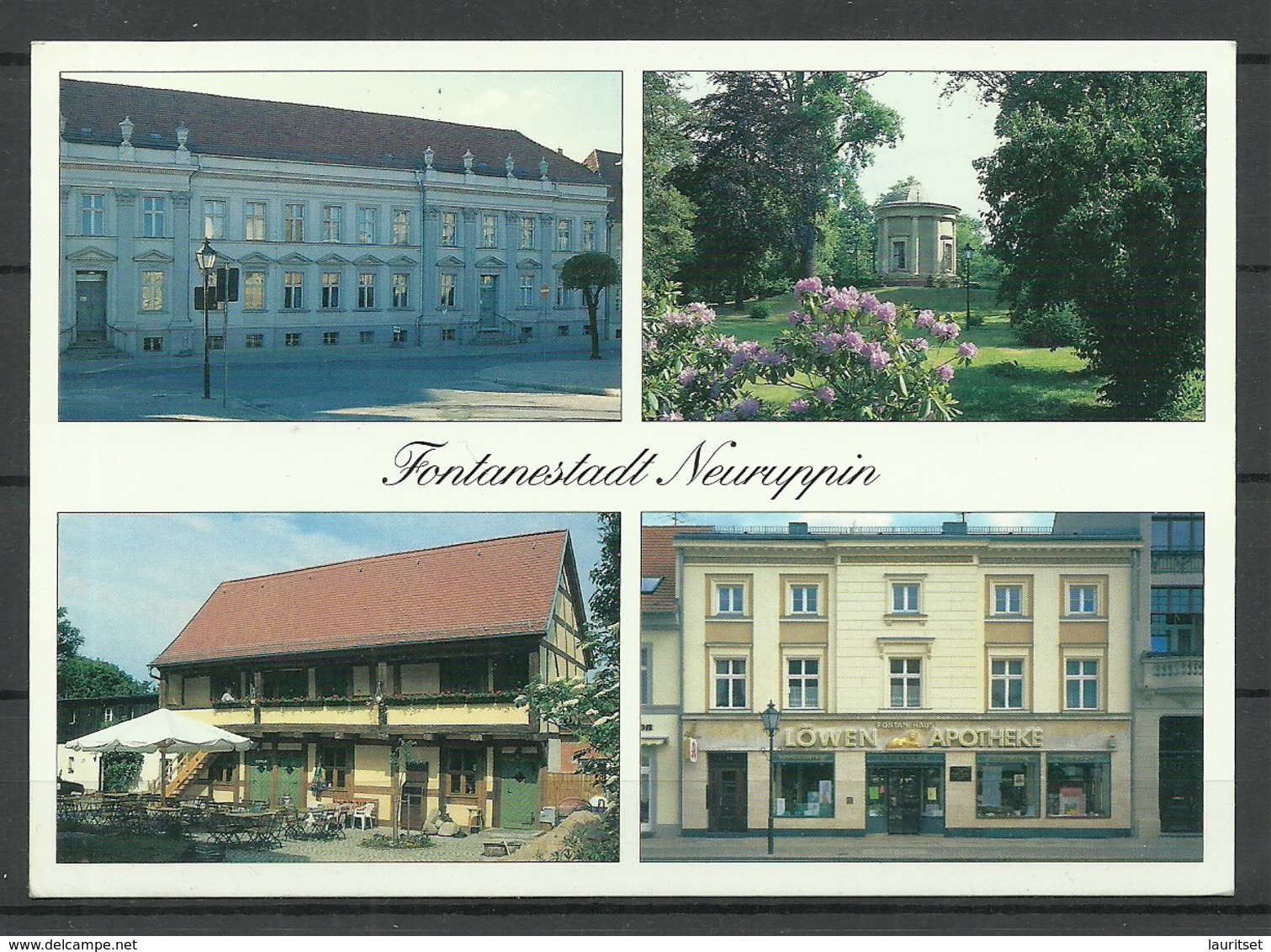 Deutschland Ansichtskarte NEURUPPIN Gesendet 1998, Mit Briefmarke - Neuruppin