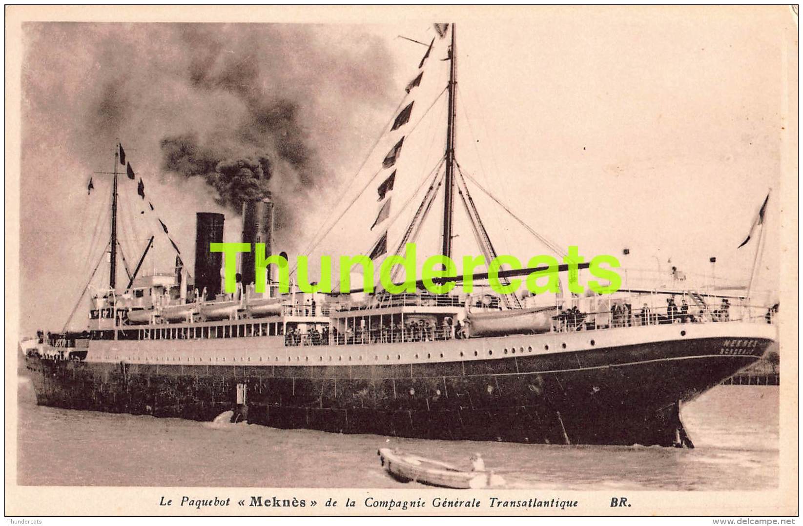 CPA PAQUEBOT STEAMSHIP BOAT BATEAU MEKNES DE LA COMPAGNIE GENERALE TRANSATLANTIQUE - Paquebots