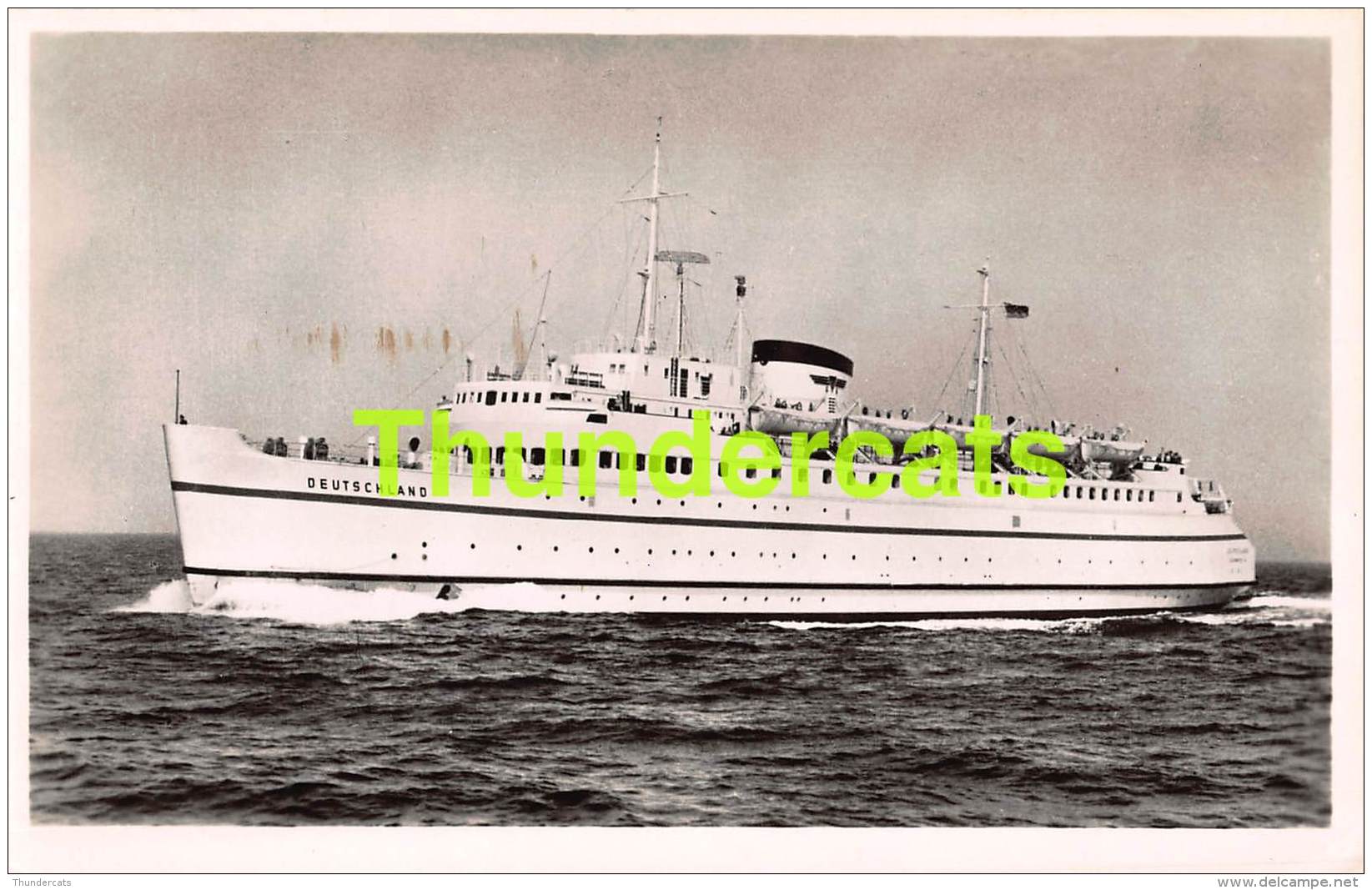 CPA PAQUEBOT STEAMSHIP BOAT BATEAU BUNDESBAHN HOCHSEE FAHRSCHIFF DEUTSCHLAND - Paquebots